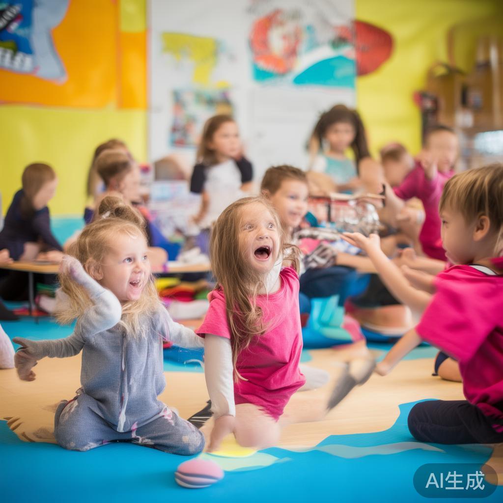在当今的幼教实践中，有效融合语言表达与体育运动，成